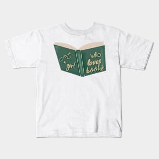 Green vintage book Kids T-Shirt